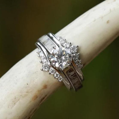 The Grand Cascade Wishbone Wedding Set